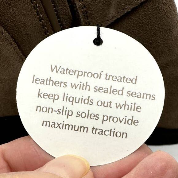 Giani Bernini Sashaa Memory-Foam Water-Resistant Booties NIB Sz 9 Taupe Suede - Picture 5 of 9